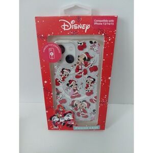 Disney Mickey & Minnie Mouse Christmas Phone Case iPhone 13/14/15 NEW